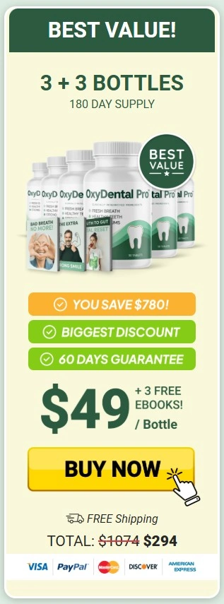 Buy OxyDental Pro 3 Bottle Best Value Package